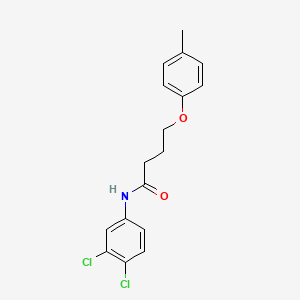 molecular formula C17H17Cl2NO2 B3755078 N-(3,4-dichlorophenyl)-4-(4-methylphenoxy)butanamide 