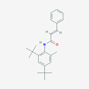 molecular formula C24H31NO B3755241 N-(2,4-di-tert-butyl-6-methylphenyl)-3-phenylacrylamide 