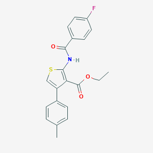 Ethyl 2-[(4-fluorobenzoyl)amino]-4-(4-methylphenyl)-3-thiophenecarboxylate