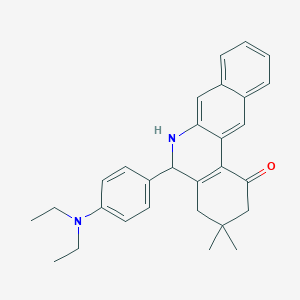 5-[4-(diethylamino)phenyl]-3,3-dimethyl-3,4,5,6-tetrahydrobenzo[b]phenanthridin-1(2H)-one