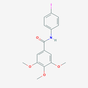 molecular formula C16H16INO4 B375544 N-(4-iodophenyl)-3,4,5-trimethoxybenzamide CAS No. 299950-94-0