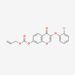 molecular formula C19H13ClO6 B3755461 allyl 3-(2-chlorophenoxy)-4-oxo-4H-chromen-7-yl carbonate 