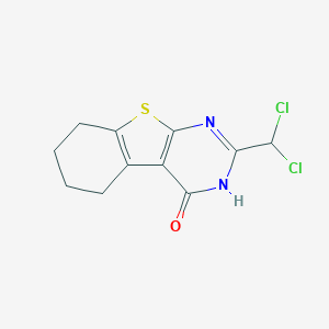 molecular formula C11H10Cl2N2OS B375549 2-(dichloromethyl)-5,6,7,8-tetrahydro[1]benzothieno[2,3-d]pyrimidin-4(3H)-one 