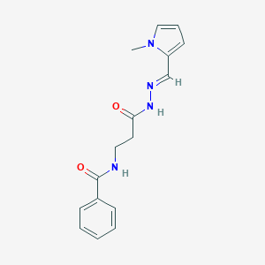 N-(3-{2-[(1-methyl-1H-pyrrol-2-yl)methylene]hydrazino}-3-oxopropyl)benzamide