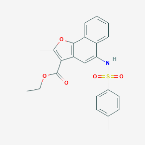 Ethyl 2-methyl-5-{[(4-methylphenyl)sulfonyl]amino}naphtho[1,2-b]furan-3-carboxylate
