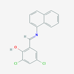 2,4-Dichloro-6-[(1-naphthylimino)methyl]phenol