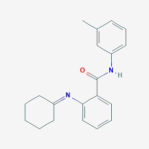molecular formula C20H22N2O B375557 2-(cyclohexylideneamino)-N-(3-methylphenyl)benzamide 