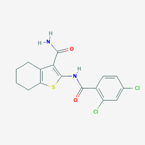 molecular formula C16H14Cl2N2O2S B375558 2-[(2,4-Dichlorobenzoyl)amino]-4,5,6,7-tetrahydro-1-benzothiophene-3-carboxamide CAS No. 300852-52-2