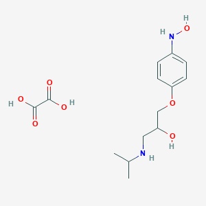 1-[4-(Hydroxyamino)phenoxy]-3-(propan-2-ylamino)propan-2-ol; oxalic acid