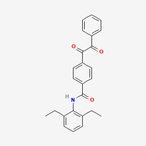 molecular formula C25H23NO3 B3755696 N-(2,6-diethylphenyl)-4-[oxo(phenyl)acetyl]benzamide 