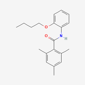 molecular formula C20H25NO2 B3755789 N-(2-butoxyphenyl)-2,4,6-trimethylbenzamide 