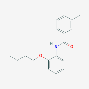 molecular formula C18H21NO2 B3755795 N-(2-butoxyphenyl)-3-methylbenzamide 