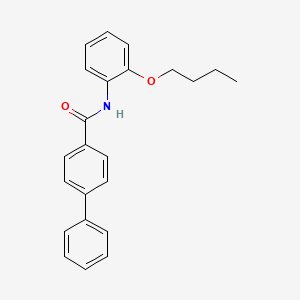 molecular formula C23H23NO2 B3755803 N-(2-butoxyphenyl)-4-biphenylcarboxamide 