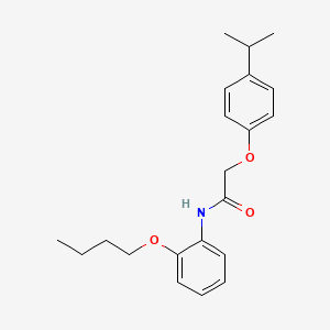 molecular formula C21H27NO3 B3755822 N-(2-butoxyphenyl)-2-(4-isopropylphenoxy)acetamide 