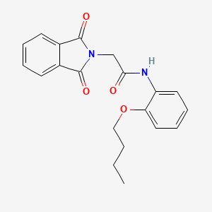 molecular formula C20H20N2O4 B3755858 N-(2-butoxyphenyl)-2-(1,3-dioxoisoindol-2-yl)acetamide 