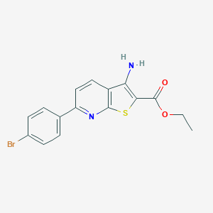 molecular formula C16H13BrN2O2S B375599 Ethyl 3-amino-6-(4-bromophenyl)thieno[2,3-b]pyridine-2-carboxylate 