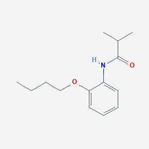 molecular formula C14H21NO2 B3756049 N-(2-butoxyphenyl)-2-methylpropanamide 