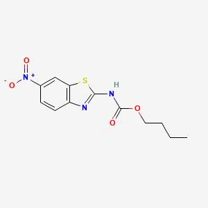 molecular formula C12H13N3O4S B3756081 butyl (6-nitro-1,3-benzothiazol-2-yl)carbamate 