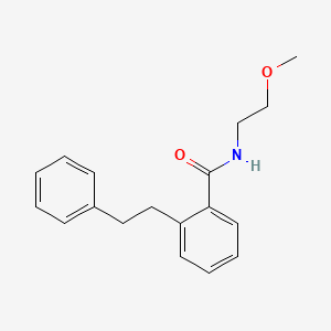 molecular formula C18H21NO2 B3756084 N-(2-methoxyethyl)-2-(2-phenylethyl)benzamide 