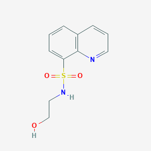 molecular formula C11H12N2O3S B375615 N-(2-hydroxyethyl)quinoline-8-sulfonamide 