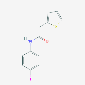 molecular formula C12H10INOS B375627 N-(4-iodophenyl)-2-(thiophen-2-yl)acetamide 