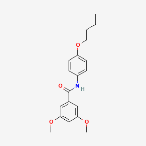 molecular formula C19H23NO4 B3756307 N-(4-butoxyphenyl)-3,5-dimethoxybenzamide 