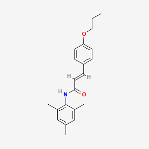 molecular formula C21H25NO2 B3756350 N-mesityl-3-(4-propoxyphenyl)acrylamide 