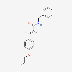 molecular formula C19H21NO2 B3756444 N-benzyl-3-(4-propoxyphenyl)acrylamide 