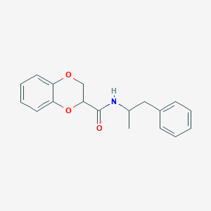 molecular formula C18H19NO3 B375666 N-(1-phenylpropan-2-yl)-2,3-dihydro-1,4-benzodioxine-2-carboxamide 