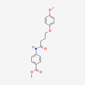 molecular formula C19H21NO5 B3756777 Methyl 4-[4-(4-methoxyphenoxy)butanoylamino]benzoate 