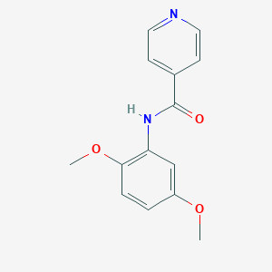molecular formula C14H14N2O3 B375681 Isonicotinamide, N-(2,5-dimethoxyphenyl)- CAS No. 302806-30-0