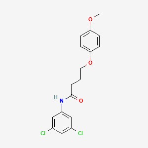 molecular formula C17H17Cl2NO3 B3756833 N-(3,5-dichlorophenyl)-4-(4-methoxyphenoxy)butanamide 