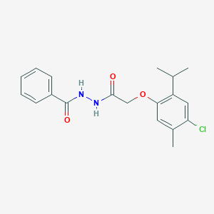 molecular formula C19H21ClN2O3 B375712 N'-benzoyl-2-(4-chloro-2-isopropyl-5-methylphenoxy)acetohydrazide 
