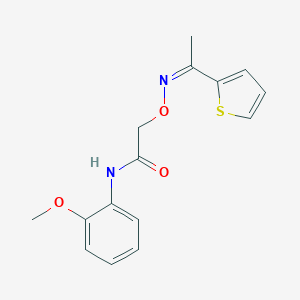 molecular formula C15H16N2O3S B375713 N-(2-methoxyphenyl)-2-({[1-(2-thienyl)ethylidene]amino}oxy)acetamide 