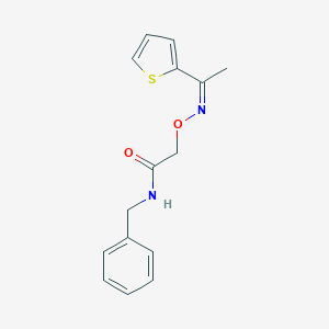 molecular formula C15H16N2O2S B375715 N-benzyl-2-({[1-(2-thienyl)ethylidene]amino}oxy)acetamide 