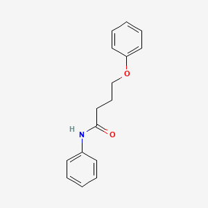 molecular formula C16H17NO2 B3757711 4-phenoxy-N-phenylbutanamide CAS No. 6154-25-2