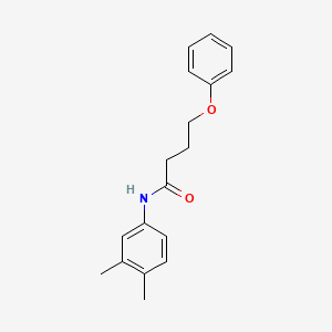 molecular formula C18H21NO2 B3757722 N-(3,4-dimethylphenyl)-4-phenoxybutanamide 