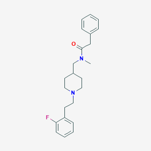 molecular formula C23H29FN2O B3758062 N-({1-[2-(2-fluorophenyl)ethyl]-4-piperidinyl}methyl)-N-methyl-2-phenylacetamide 