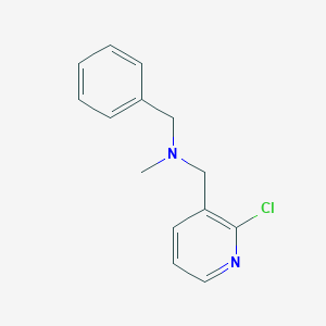 molecular formula C14H15ClN2 B3758285 N-benzyl-1-(2-chloropyridin-3-yl)-N-methylmethanamine 