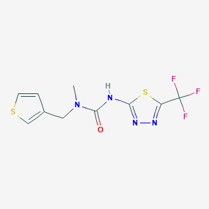 molecular formula C10H9F3N4OS2 B3758416 N-methyl-N-(3-thienylmethyl)-N'-[5-(trifluoromethyl)-1,3,4-thiadiazol-2-yl]urea 
