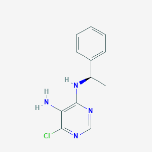 4,5-Pyrimidinediamine, 6-chloro-N4-[(1R)-1-phenylethyl]-