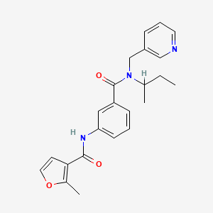 molecular formula C23H25N3O3 B3758832 N-(3-{[sec-butyl(pyridin-3-ylmethyl)amino]carbonyl}phenyl)-2-methyl-3-furamide 