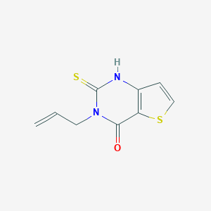 molecular formula C9H8N2OS2 B037589 3-allyl-2-mercaptothieno[3,2-d]pyrimidin-4(3H)-one CAS No. 120079-81-4