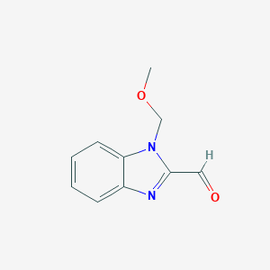 molecular formula C10H10N2O2 B037592 1-(methoxymethyl)-1H-benzo[d]imidazole-2-carbaldehyde CAS No. 118468-97-6