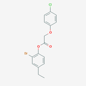 2-Bromo-4-ethylphenyl (4-chlorophenoxy)acetate