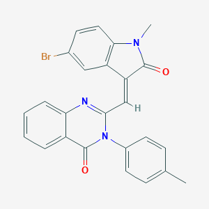 2-[(E)-(5-bromo-1-methyl-2-oxoindol-3-ylidene)methyl]-3-(4-methylphenyl)quinazolin-4-one