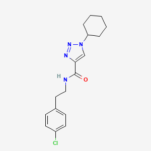 molecular formula C17H21ClN4O B3759479 N-[2-(4-chlorophenyl)ethyl]-1-cyclohexyltriazole-4-carboxamide 