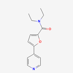 molecular formula C14H16N2O2 B3759486 N,N-diethyl-5-pyridin-4-yl-2-furamide 