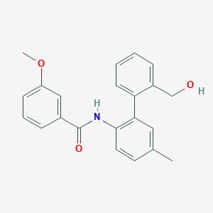 molecular formula C22H21NO3 B3759524 N-[2'-(hydroxymethyl)-5-methylbiphenyl-2-yl]-3-methoxybenzamide 
