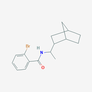 molecular formula C16H20BrNO B375961 N-(1-bicyclo[2.2.1]hept-2-ylethyl)-2-bromobenzamide 